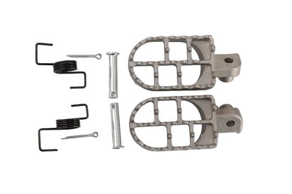 Silver Foot Pegs Footrests For Honda CRF50 XR50 Chinese Pit Bike 70cc 110cc 125cc 140cc