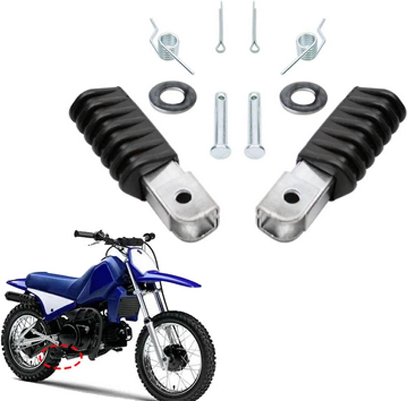 FOOT PEG FOOTREST ASSEMBLY FOOTPEG For YAMAHA PW50 PY50 PEEWEE 50 PY50 Y-ZINGER