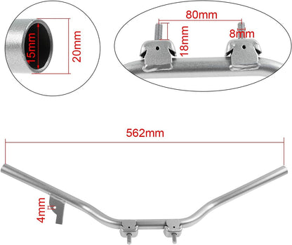 Silver Alloy Handlebar for Yamaha PW50 PY50 PEEWEE 50 Kids Dirt Bike Replacement Bar (Copy)