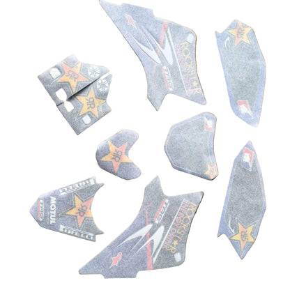 Blue Graphics Sticker Kit Rockstar-Style Fits Yamaha TTR50 50cc Dirt Pit Bike Decals