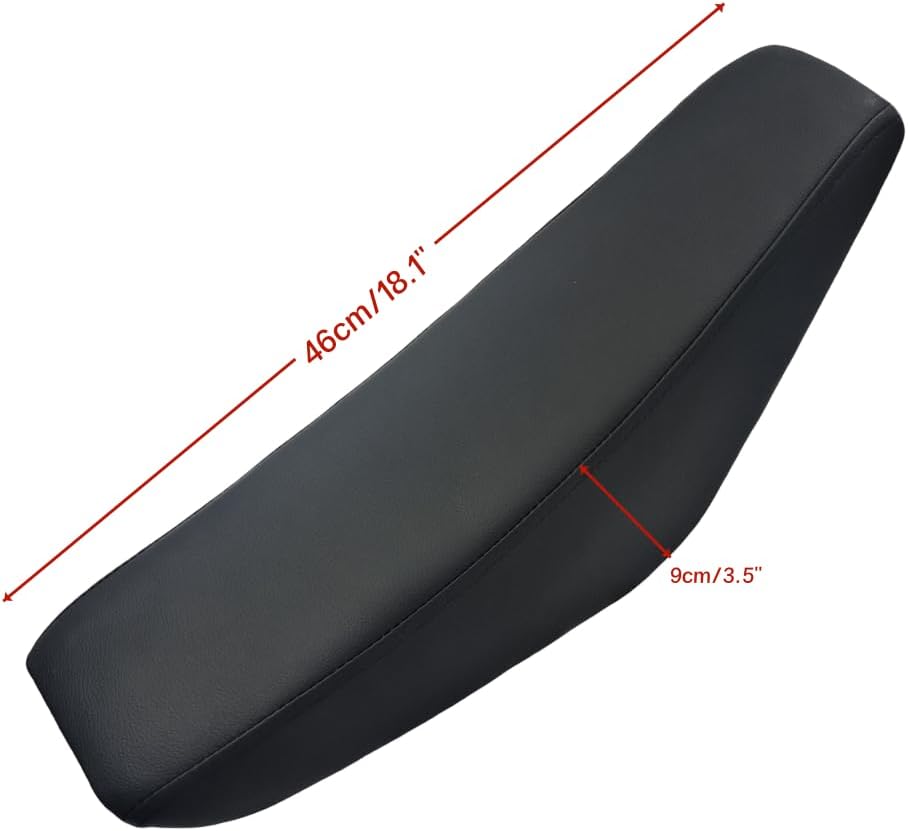 Flat Tall Seat Fits Honda CRF50 110cc–140cc Pit Dirt Trail Bikes – Black