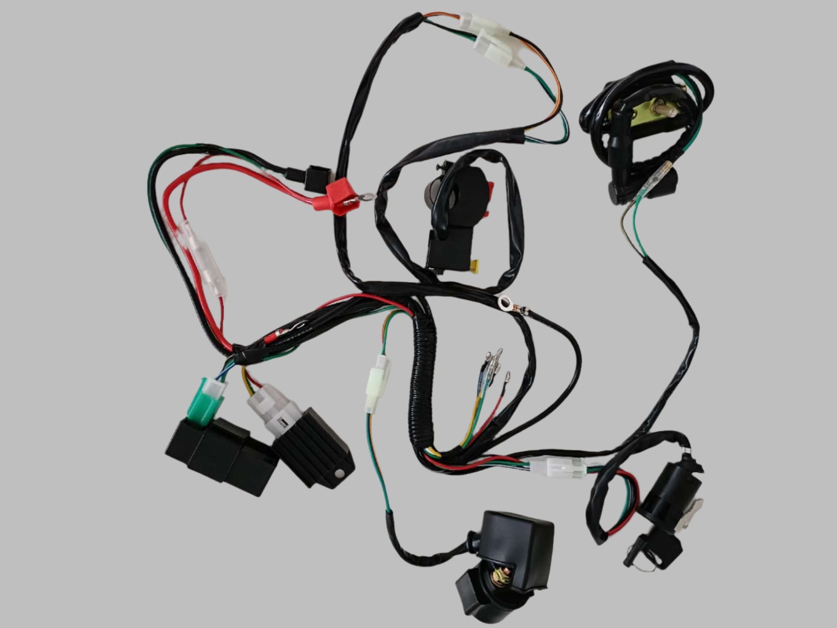 Complete Electric Start Engine Wiring Harness Loom 110 125cc Quad Bike ATV Buggy - My Store