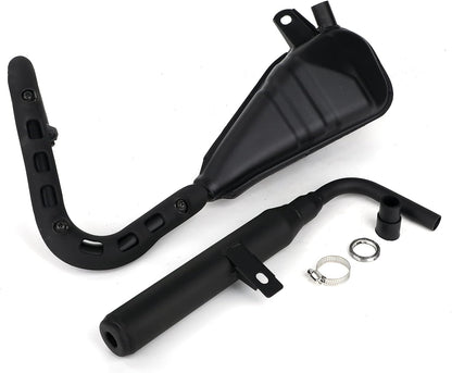 Exhaust Pipe Muffler Silencer + Clamp Gasket Kit for Yamaha PW50 PY50 Peewee 50 Dirt Bike