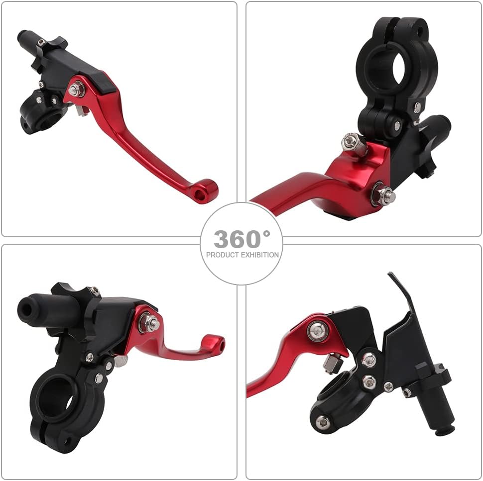 RED CNC Heavy Duty Clutch & Brake Lever Set For 125cc / 140cc / 150cc Pit & Trail Dirt Bikes