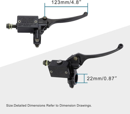 7/8" Right Hand Hydraulic Brake Master Cylinder Lever For GY6 50cc–250cc ATV