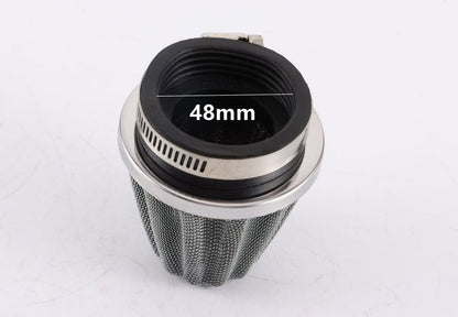 48mm Steel Chrome Pod Air Filter Cleaner PIT PRO Quad Dirt Bike ATV Dune Buggy - My Store