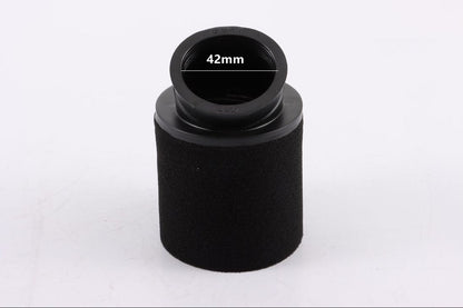 BLACK 42mm Bent Angled Foam Air Filter Pod PIT Quad Dirt Bike ATV Buggy - My Store