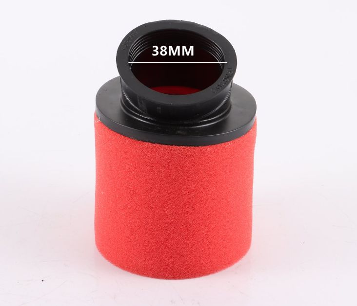 RED 37mm 38mm Bent Angled Foam Pod Air Filter 125cc PIT Quad Dirt Bike ATV Buggy - My Store