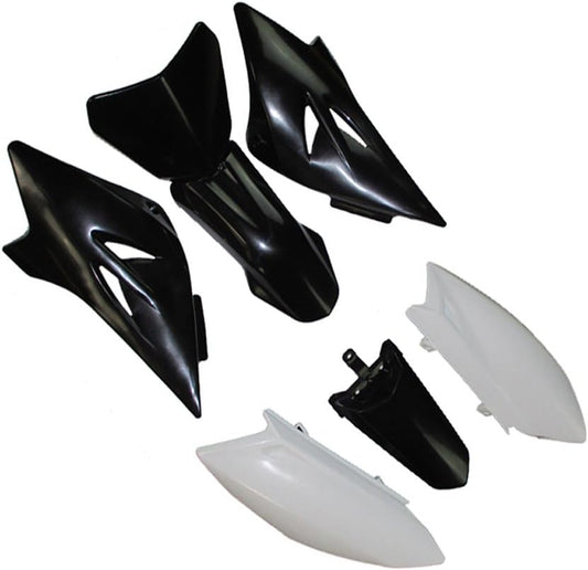 6-Piece Black Fairing Plastic Kit Replacement Fits Yamaha TTR50 50cc Dirt Pit Bikes