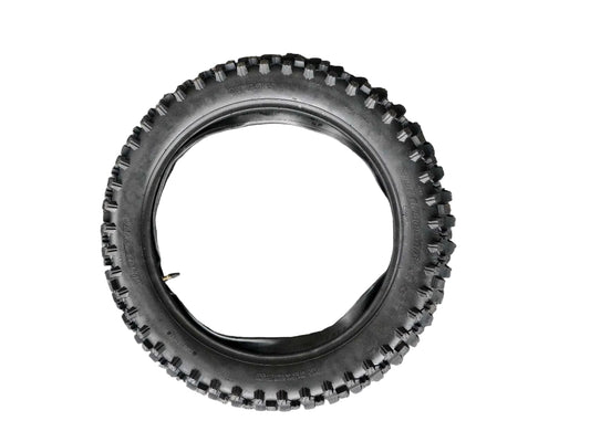 90/100-16 Rear Knobby Tyre + Inner Tube 16 Inch Pit Bike Dirt Bike Off Road