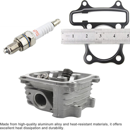 GY6 125cc 150cc 57.4mm Cylinder Head Assembly 4 Stroke With Gasket Plug Bolts