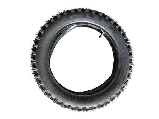 90/100-14 Rear Knobby Tyre + Inner Tube 14 Inch Pit Bike Dirt Bike Off Road