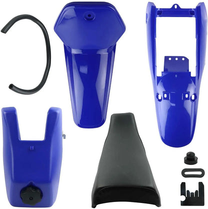 BLUE Plastics Fender Fairing Seat Fuel Tank Yamaha PEEWEE 80 PW80 PY80 DIRT BIKE - My Store