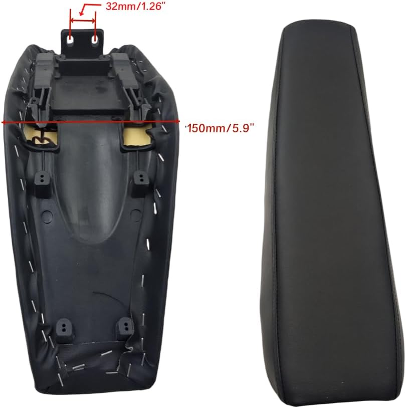 Flat Tall Seat Fits Honda CRF50 110cc–140cc Pit Dirt Trail Bikes – Black