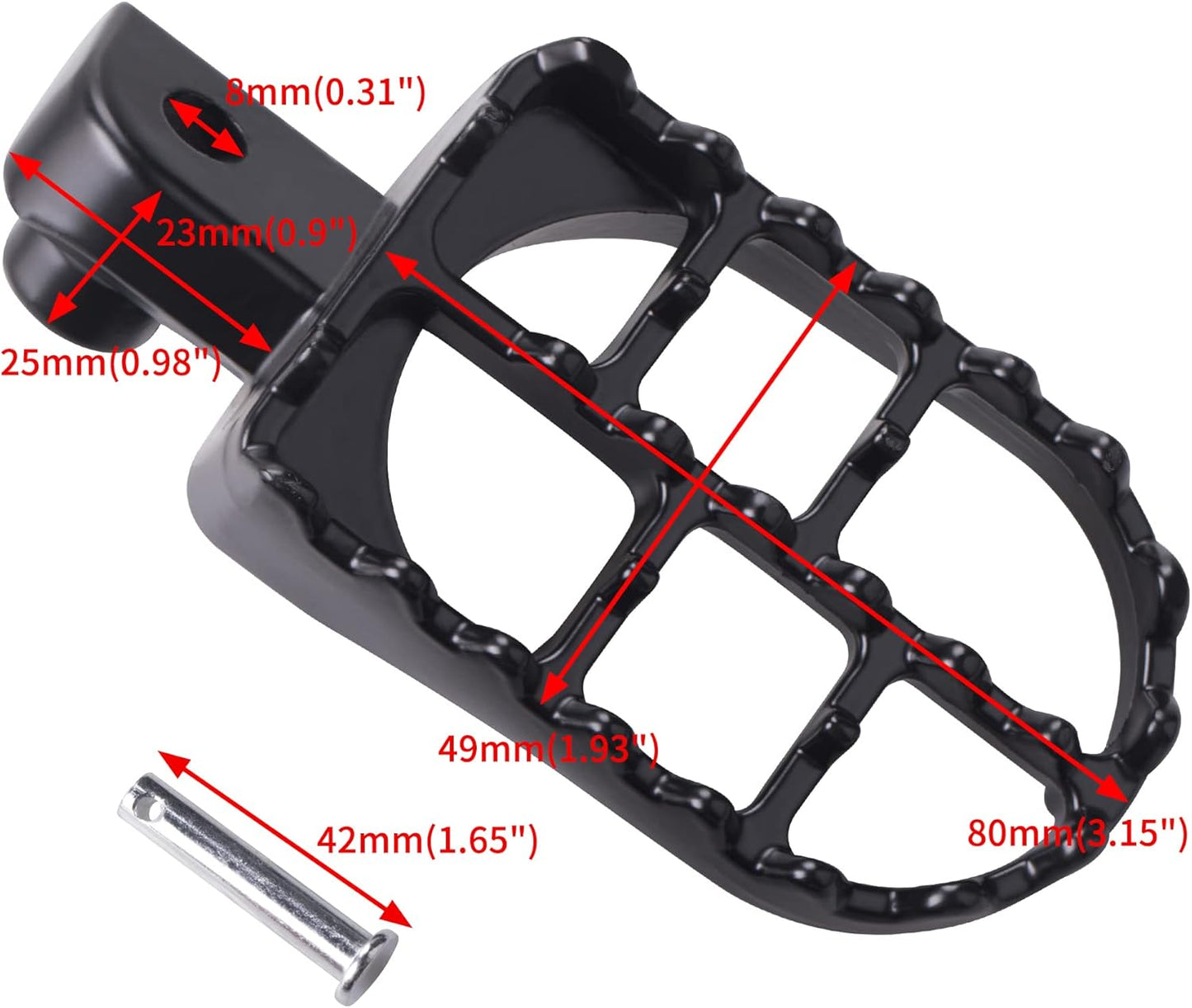 Foot Peg Footrest Assembly for Yamaha PW50 PY50 PeeWee 50 Y-Zinger – Welded Steel Footpeg Bracket