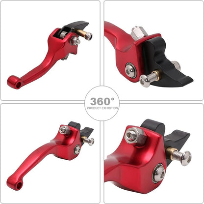 RED CNC Heavy Duty Clutch & Brake Lever Set For 125cc / 140cc / 150cc Pit & Trail Dirt Bikes