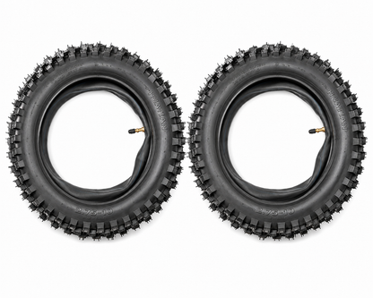 2 Pack 2.75-10 Tires & Inner Tubes Set for PW50, CRF50, TTR50 & Pit Bikes