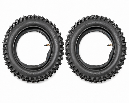 2 Pack 2.75-10 Tires & Inner Tubes Set for PW50, CRF50, TTR50 & Pit Bikes