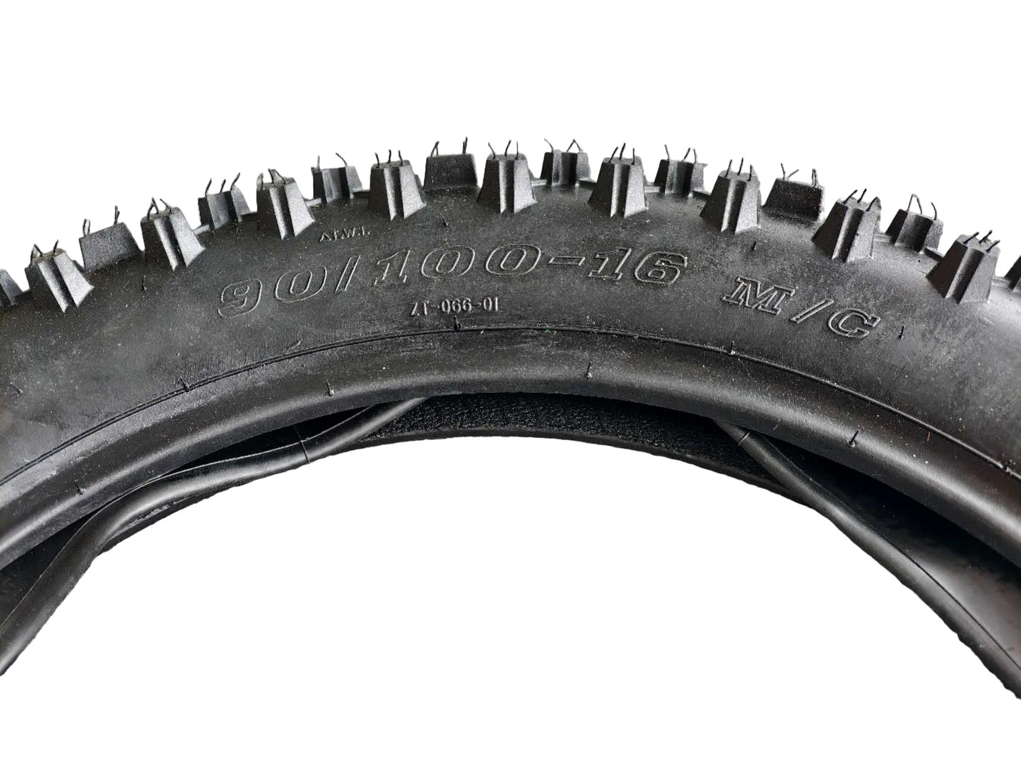 70/100-17 Front + 90/100-16 Rear Pit Bike Tyre & Tube Set