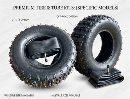13x5.00-6 Tire & Inner Tube Combo (2 Tires + 2 Tubes) for Lawnmower, Go-Kart, and Utility Cart