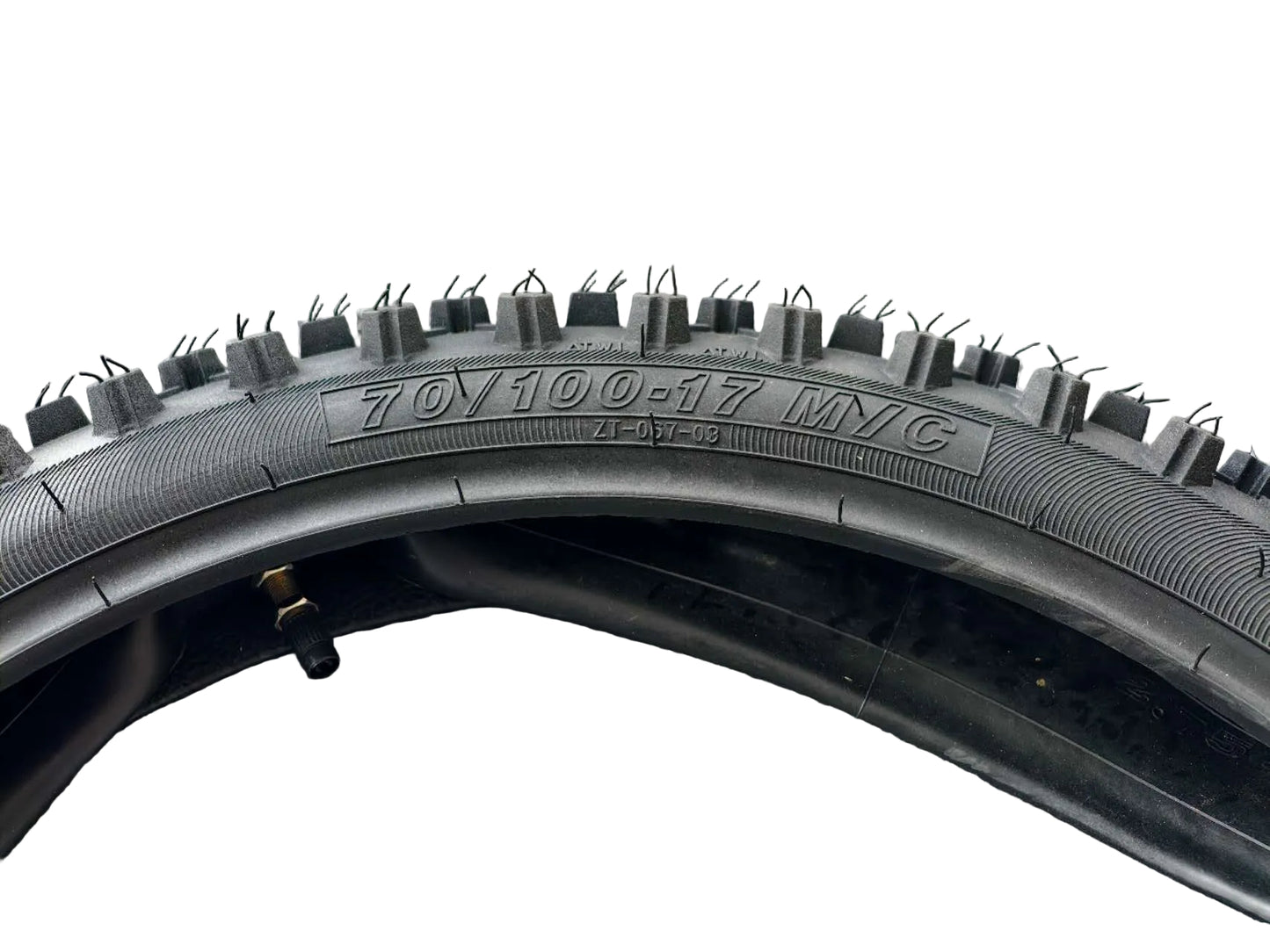 70/100-17 Dirt Bike Pit Bike Front Knobby Tyre and Inner Tube Off Road Replacement