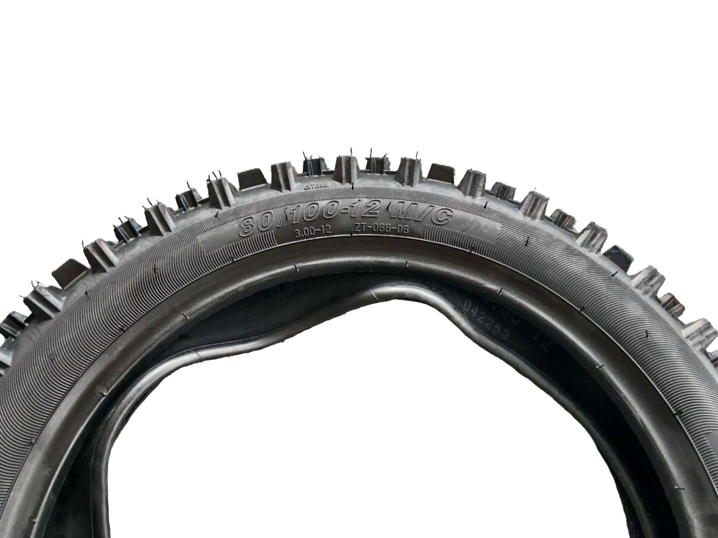 80/100-12 Rear Knobby Tyre + Inner Tube 12 Inch Pit Bike Dirt Bike Off Road
