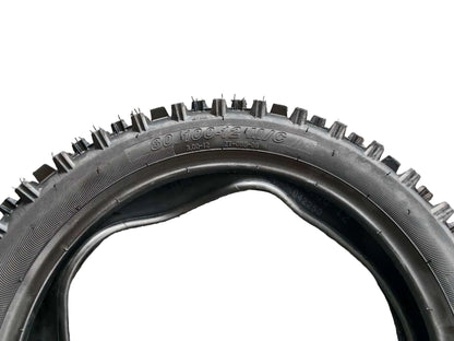 80/100-12 Rear Knobby Tyre + Inner Tube 12 Inch Pit Bike Dirt Bike Off Road