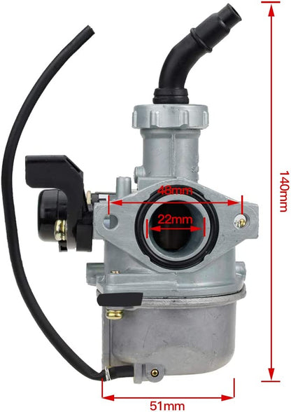 PZ22 PZ 22mm  Lever Hand Choke Carb Carby Carburetor - My Store