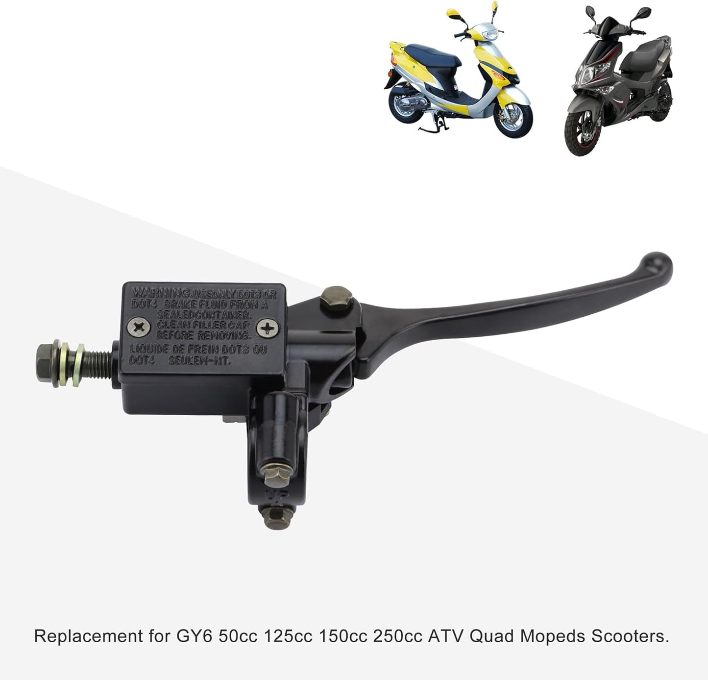 7/8" Right Hand Hydraulic Brake Master Cylinder Lever For GY6 50cc–250cc ATV