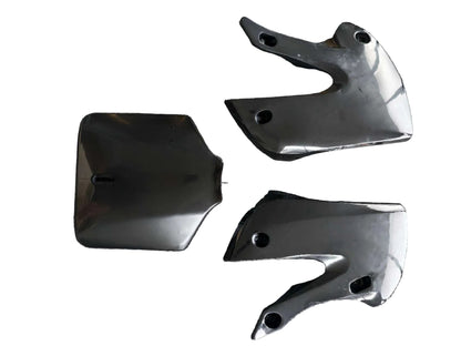 Classic Black Plastics Body Kit Set for Kawasaki KLX110 (2002-2009) & KX65