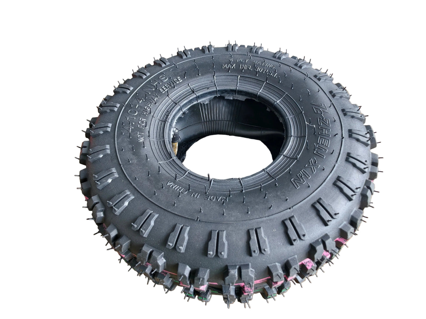 2 Pack 3.50-4 / 4.10-4 Mini Quad ATV Buggy Go Kart Tyre & Tube Set