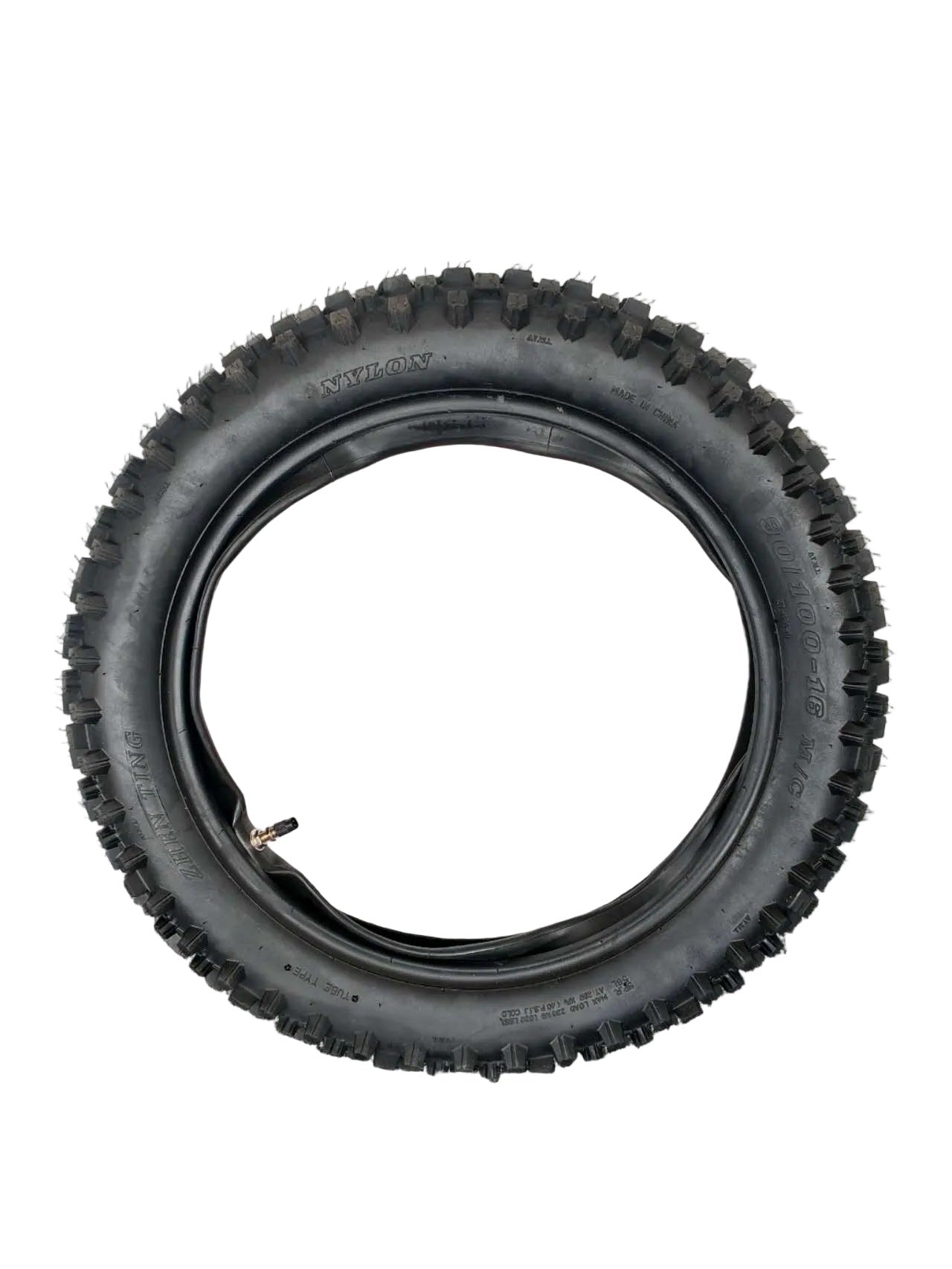 70/100-17 Front + 90/100-16 Rear Pit Bike Tyre & Tube Set