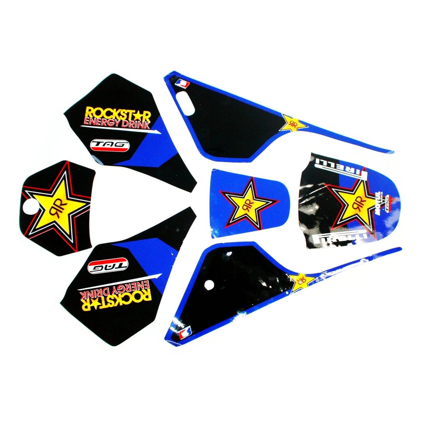 Rockstar Graphics Decal Kit for Yamaha PW80 / PY80 – Premium Vinyl Decals