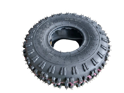 4.10/3.50-4 Tire & Inner Tube Combo (2 Tires + 2 Tubes) for Go-Kart, Mini Quad, Yard Buggy, and Hand Truck