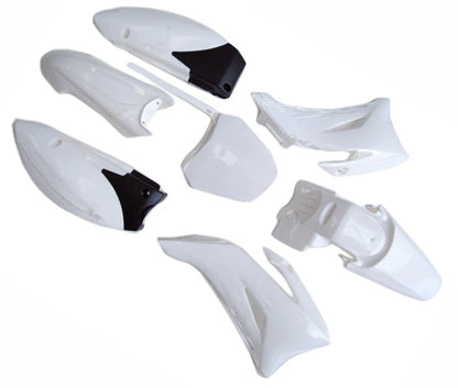 Complete White Body Kit (Plastics, Seat & Tank) for Yamaha TTR110 / TTR110E