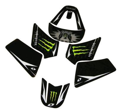 3M Monster Skull Sticker Decal Graphics Kit for Yamaha PW50 Peewee 50 PY50 Pit Dirt Bike