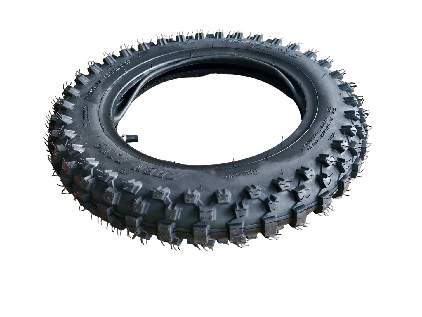 80/100-10 Rear Knobby Tyre + Inner Tube 3.00-10 Pit Bike Dirt Bike 50cc 70cc 90cc 110cc