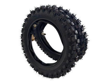2.50-10 Front & Rear Tyre + Tube Set (TR4 Straight Valve) For Yamaha PW50 Peewee 50 QR50 Dirt Bike