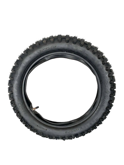 90/100-16 Rear Knobby Tyre + Inner Tube 16 Inch Pit Bike Dirt Bike Off Road