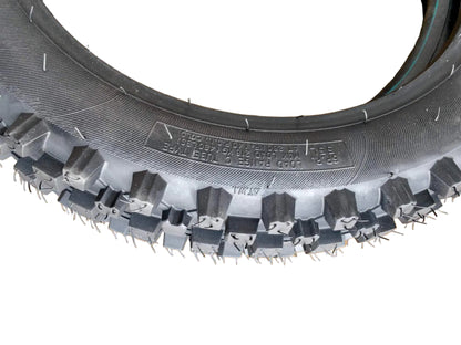 90/100-14 Rear Knobby Tyre + Inner Tube 14 Inch Pit Bike Dirt Bike Off Road