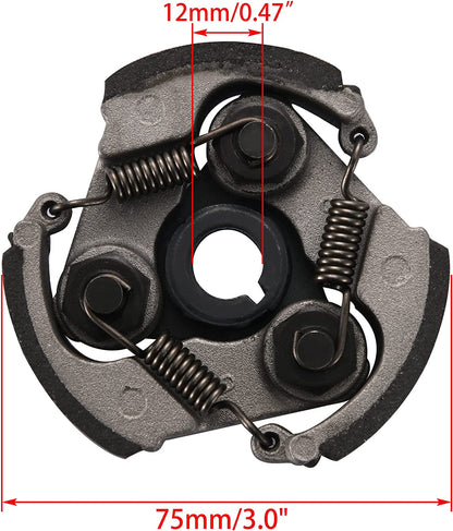 3 Shoes Centrifugal Clutch Plate 43 47cc 49cc Mini Pocket PIT Quad Dirt Bike ATV - My Store