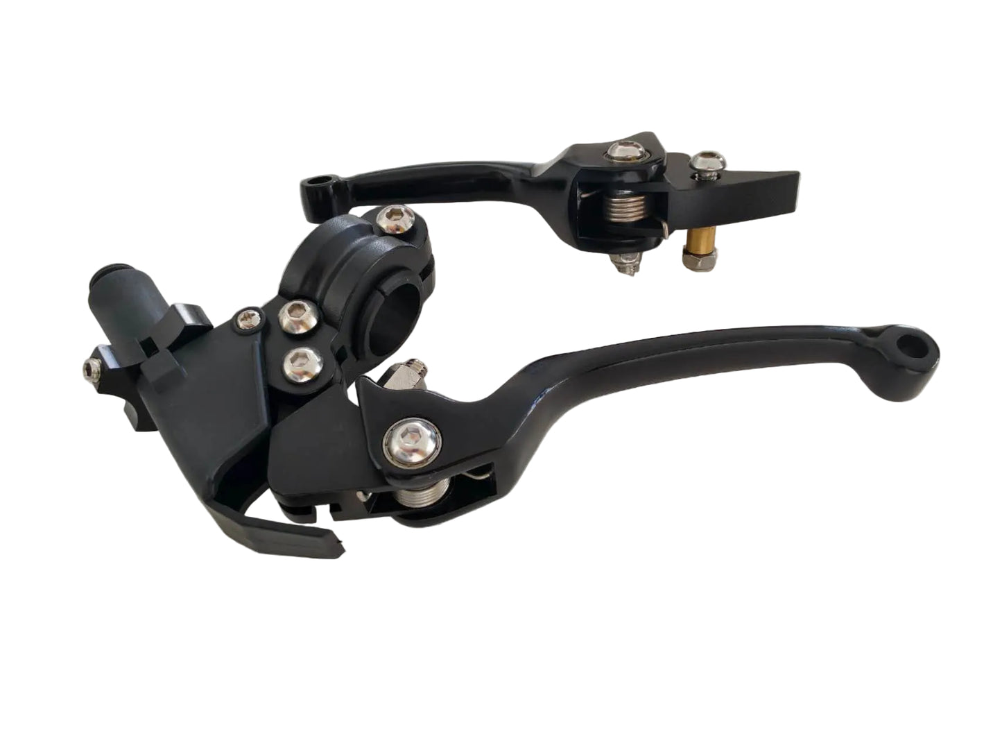 Black CNC Heavy Duty Clutch & Brake Lever Set 125cc / 140cc / 150cc Pit & Trail Bikes