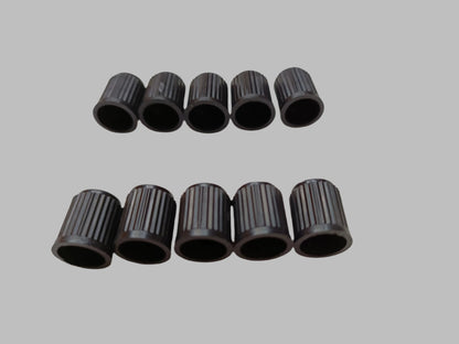 10 x Black Wheel Tyre Tire Valve Stems Cover Screw Air Caps Car Truck MotorBike - My Store