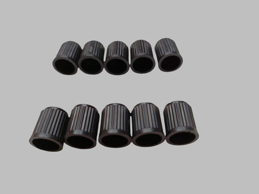 10 x Black Wheel Tyre Tire Valve Stems Cover Screw Air Caps Car Truck MotorBike - My Store