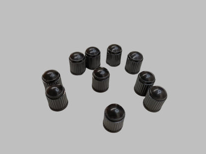 10 x Black Wheel Tyre Tire Valve Stems Cover Screw Air Caps Car Truck MotorBike - My Store