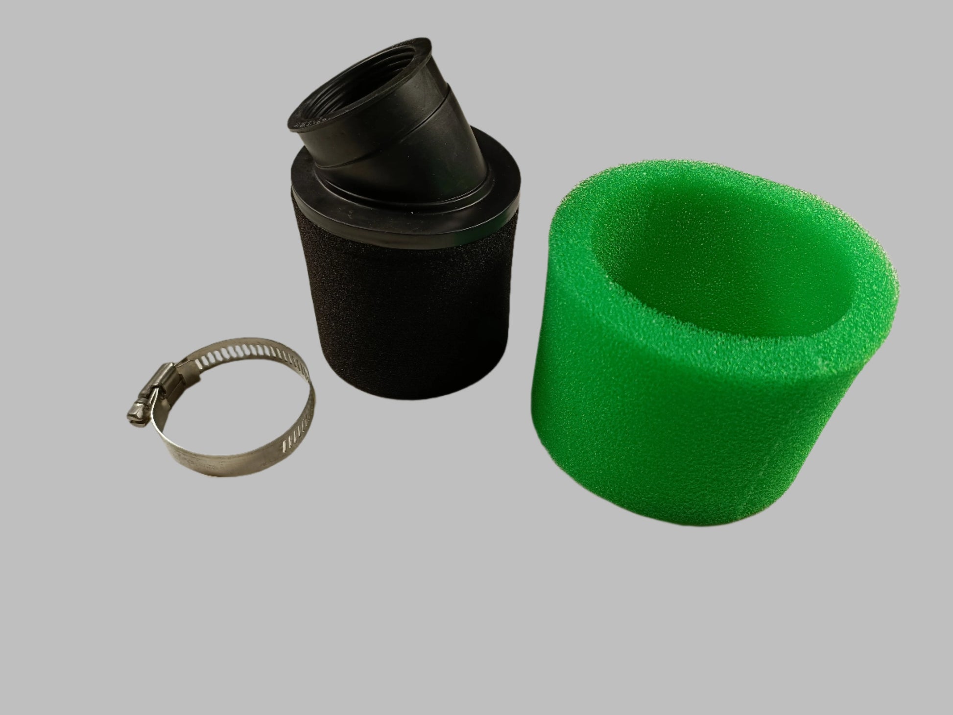 GREEN 37mm 38mm Bent Angled Foam Air Filter Pod PIT Quad Dirt Bike ATV Buggy - My Store