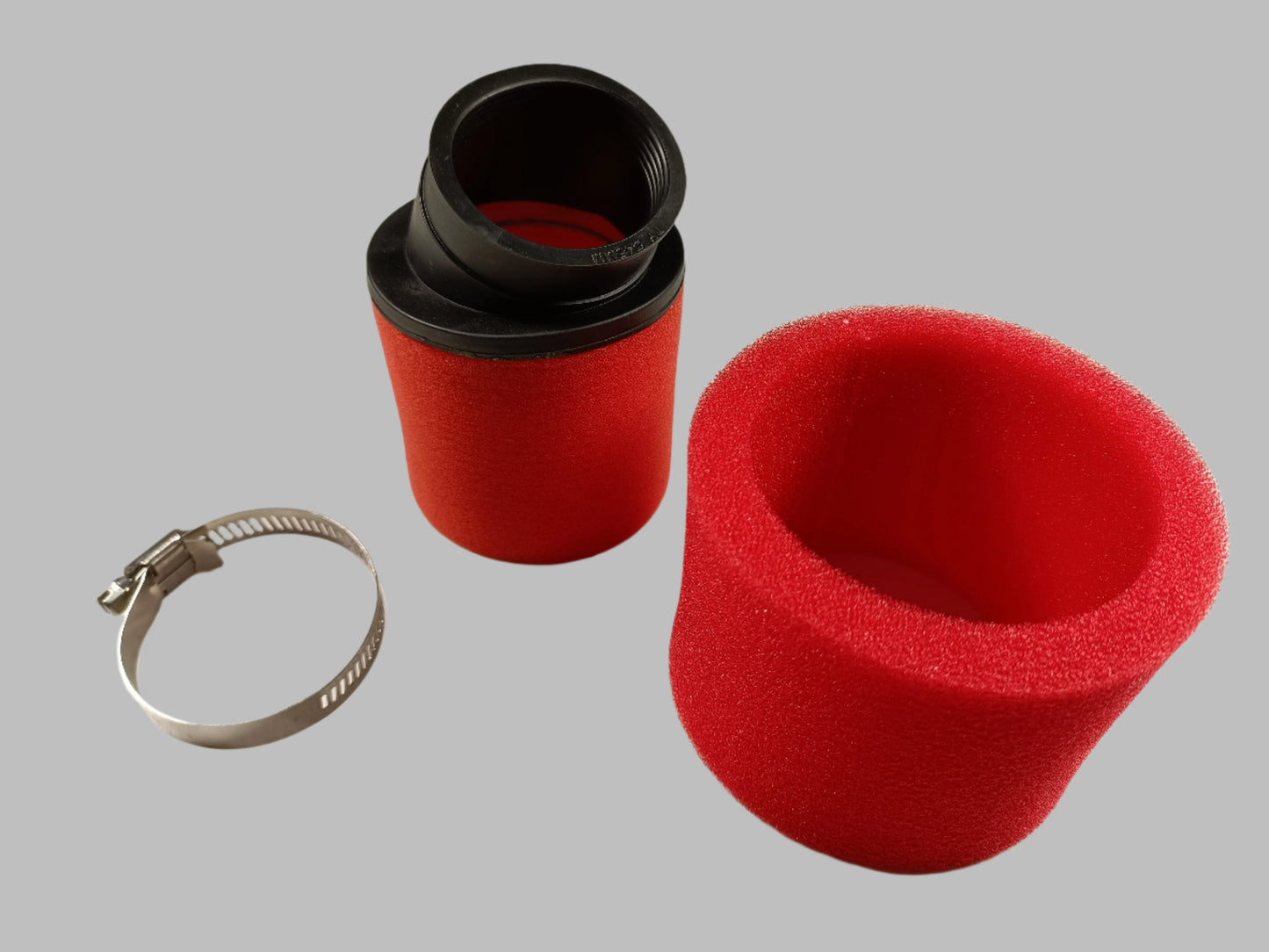 RED 45mm Bent Angled Foam Air Filter Pod PIT PRO Trail Quad Dirt Bike ATV Buggy - My Store