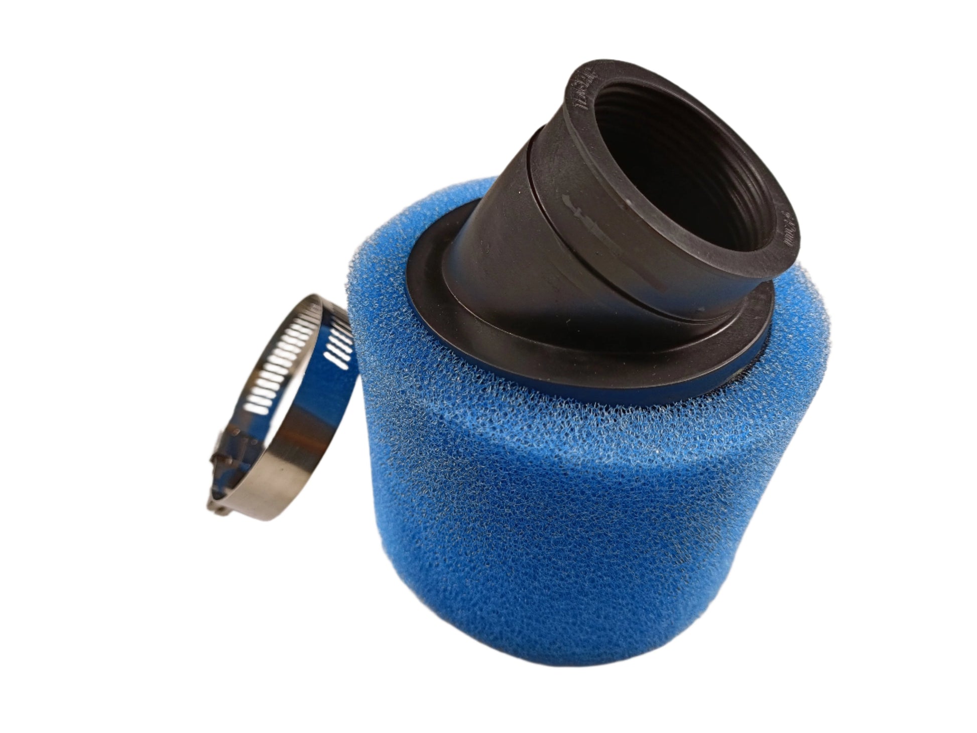 BLUE  42mm Bent Angled Foam Air Filter Pod PIT Quad Dirt Bike ATV Buggy - My Store