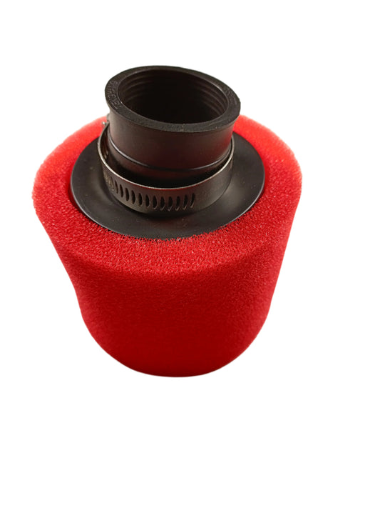 RED 35mm Angle Bent Foam Air Filter Pod Cleaner PIT Quad Dirt Bike ATV Buggy - My Store