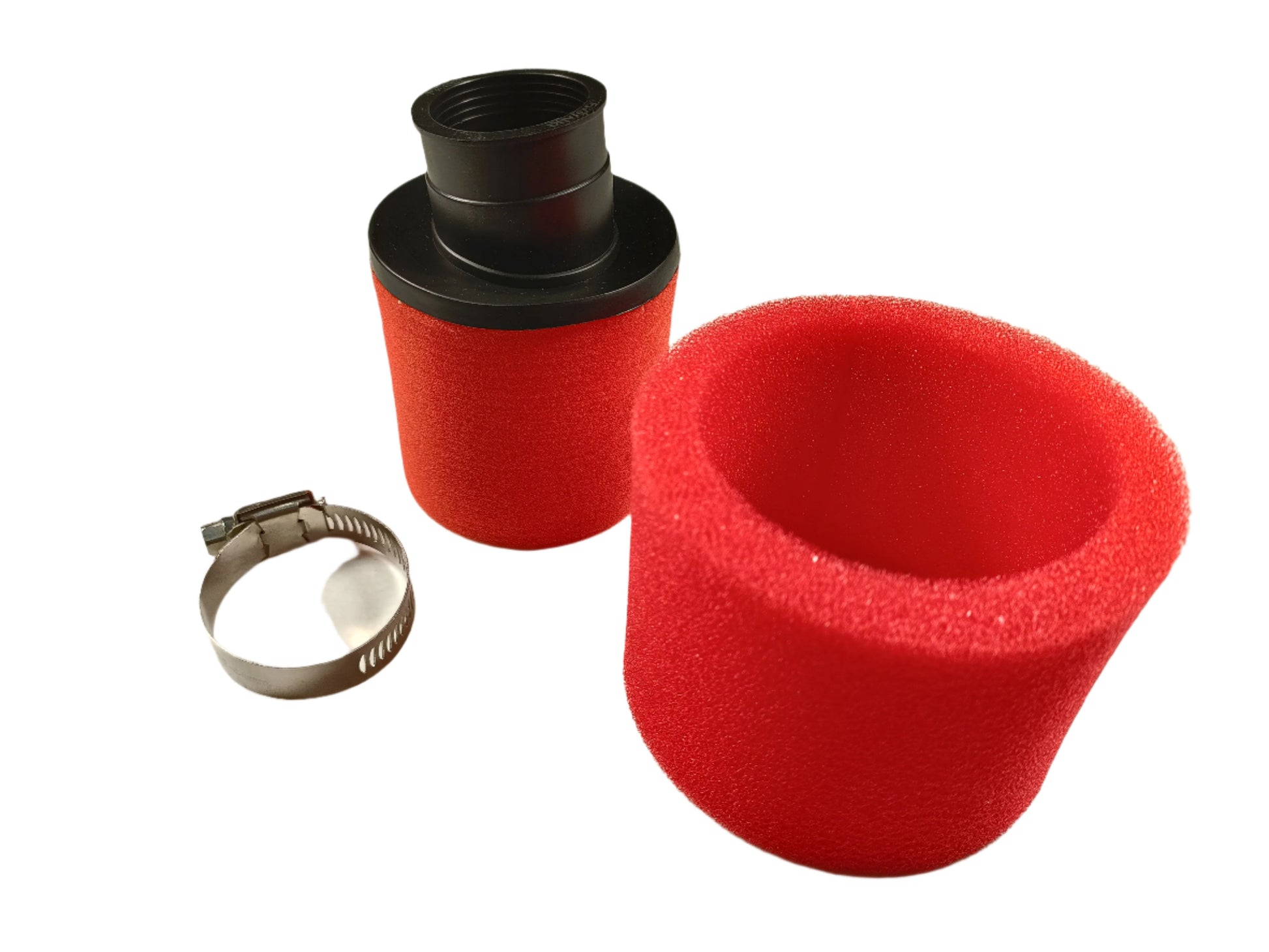 RED 35mm Angle Bent Foam Air Filter Pod Cleaner PIT Quad Dirt Bike ATV Buggy - My Store